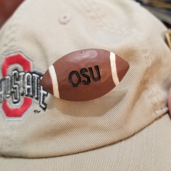 AHEAD Extreme Fit OSU Ball Cap Embellished With Pins Attached, Lightly Worn - Picture 7 of 11